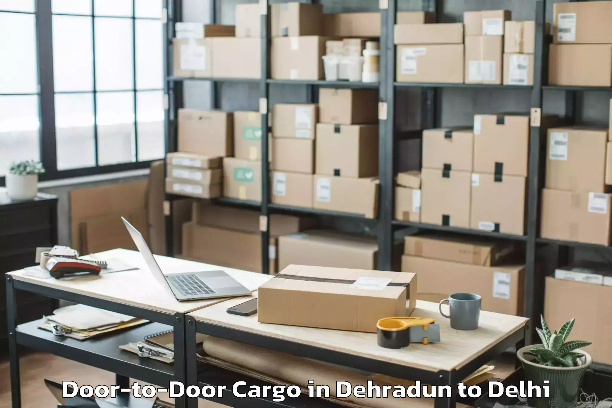 Quality Dehradun to Naraina Door To Door Cargo